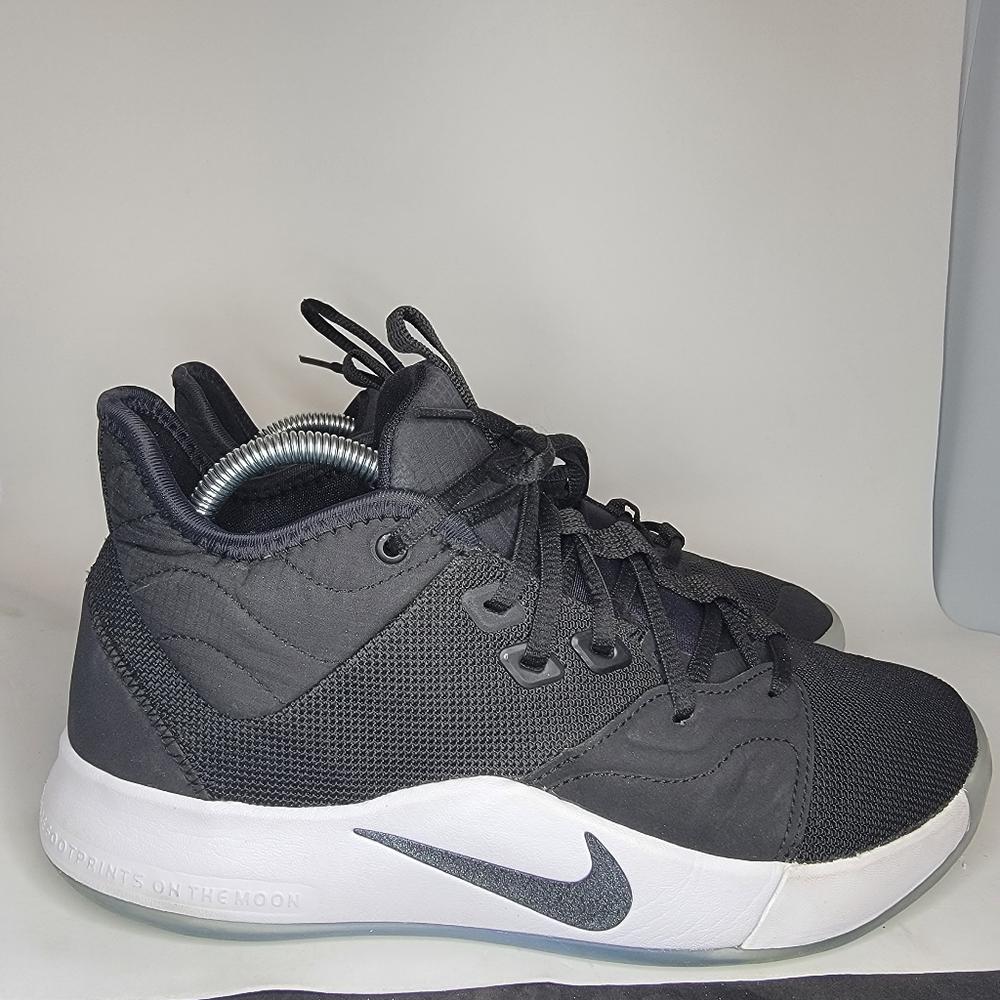 Nike PG 3 Paul George Black/White Basketball Shoes Men's 8.5 AO2607-001